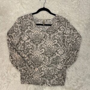 Soya Concept green and Beige Patterned Blouse XS